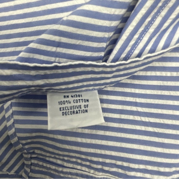 Polo Ralph Lauren Stripe Short Sleeve Seersucker Shirt Size XL - Picture 5 of 7